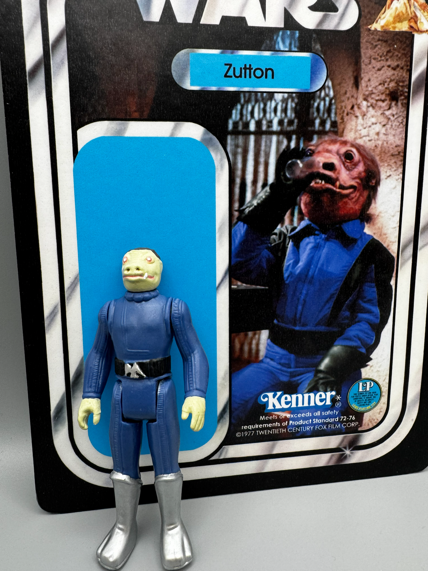 Custom Blue Snaggletooth Zutton Action Figure | Vintage Kenner Style Figure