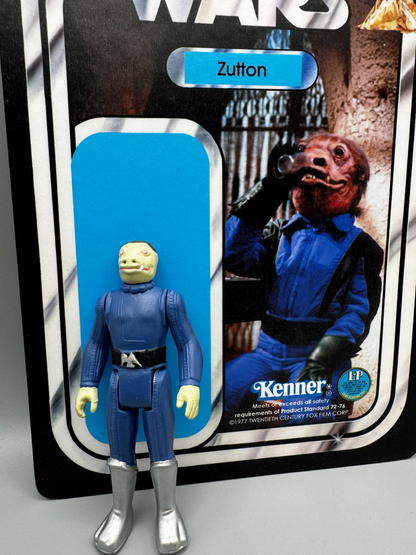 Custom Blue Snaggletooth Zutton Action Figure | Vintage Kenner Style Figure