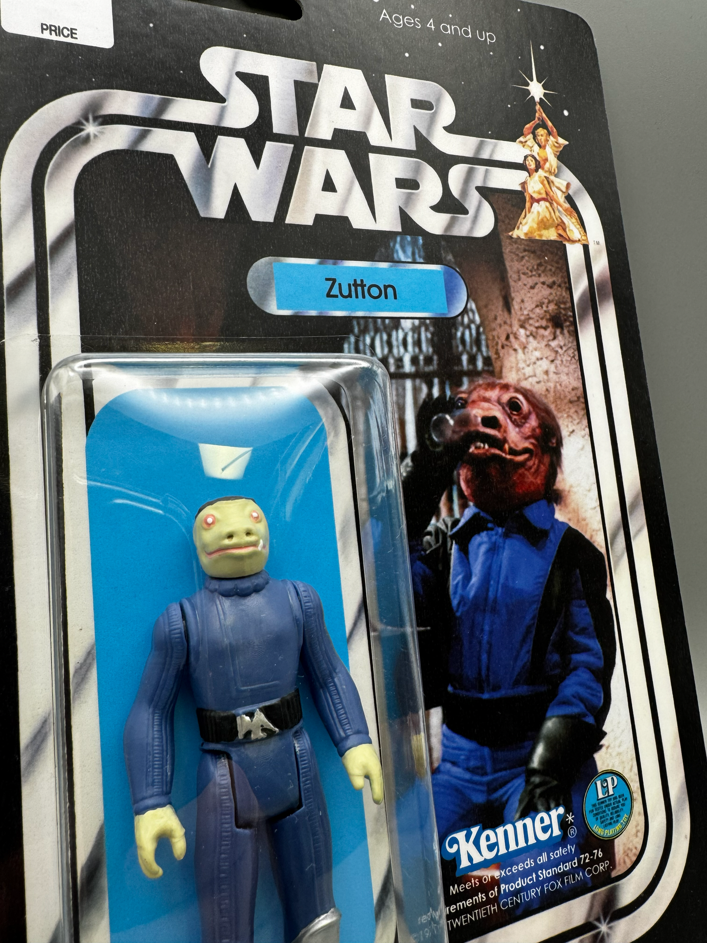 Custom Blue Snaggletooth Zutton Action Figure | Vintage Kenner Style Figure