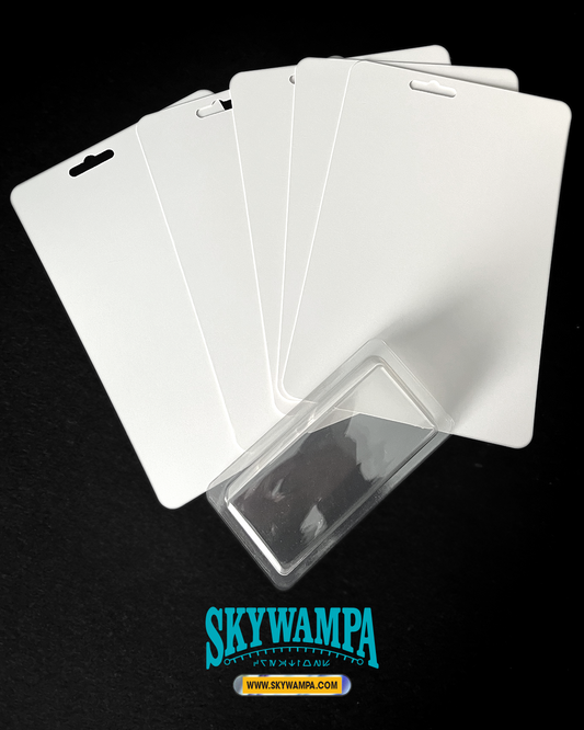 Clear Blister Bubbles & Blank Card Backs for Custom Action Figure Packaging