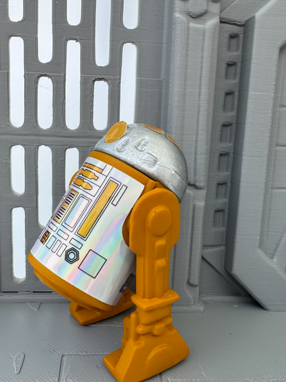 Custom R2 Droid Yellow Action Figure | Vintage Kenner Style Figure