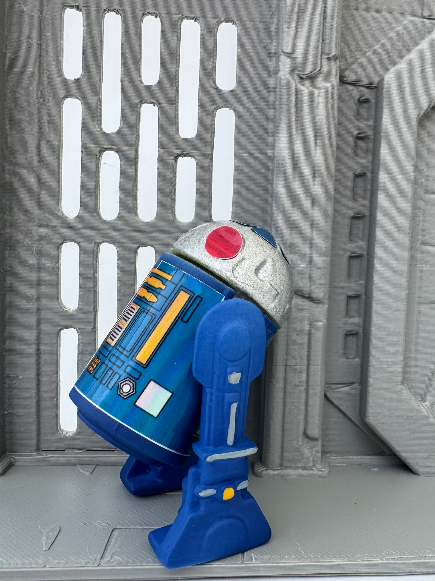 Custom R2 Droid Blue Action Figure | Vintage Kenner Style Figure