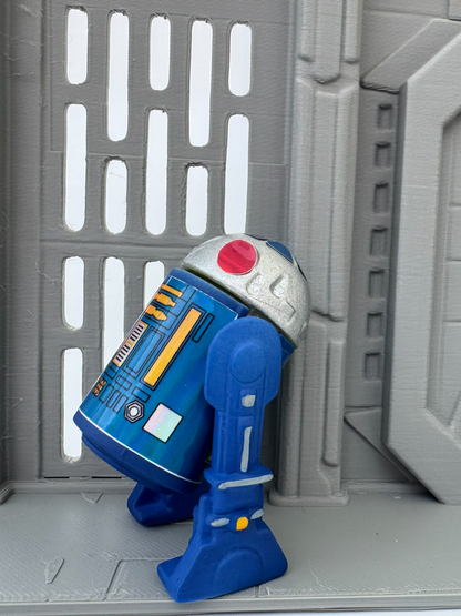 Custom R2 Droid Blue Action Figure | Vintage Kenner Style Figure