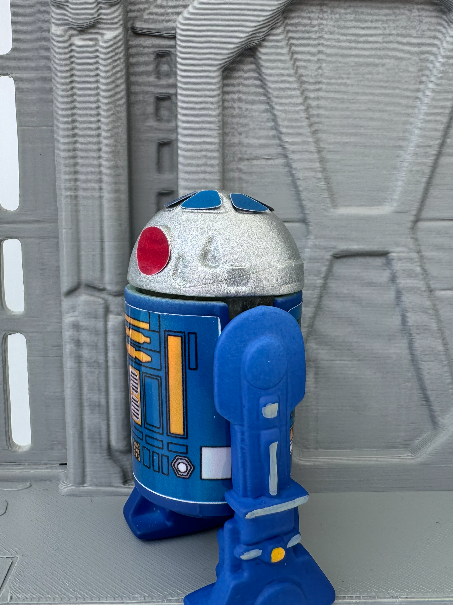 Custom R2 Droid Blue Action Figure | Vintage Kenner Style Figure