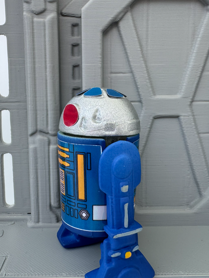 Custom R2 Droid Blue Action Figure | Vintage Kenner Style Figure