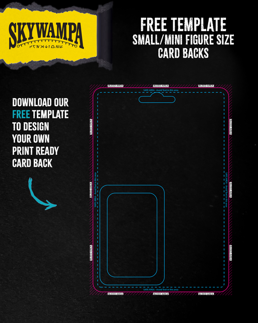 Free Template for Mini Figure Custom Card Backs – Design Your Own Card with Perfect Dimensions & Bleed