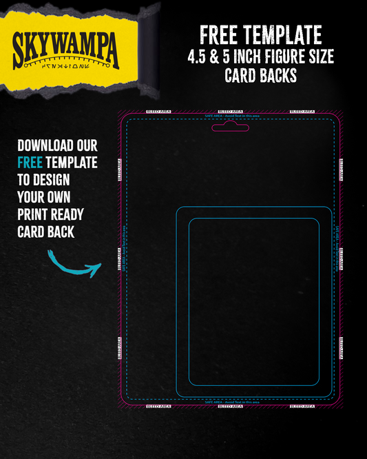Free Template for 4.5 & 5 Inch Figure Custom Card Backs – Design Your Own Card with Perfect Dimensions & Bleed