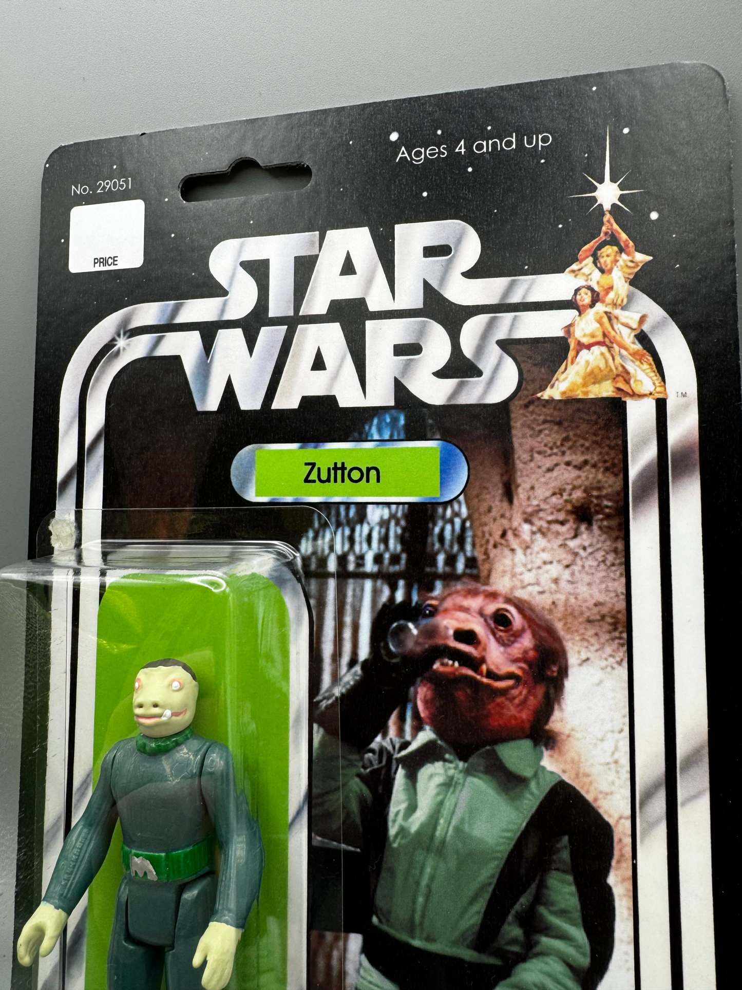 Custom Green Snaggletooth Zutton Action Figure | Vintage Kenner Style Figure