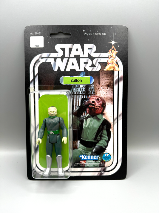 Custom Green Snaggletooth Zutton Action Figure | Vintage Kenner Style Figure