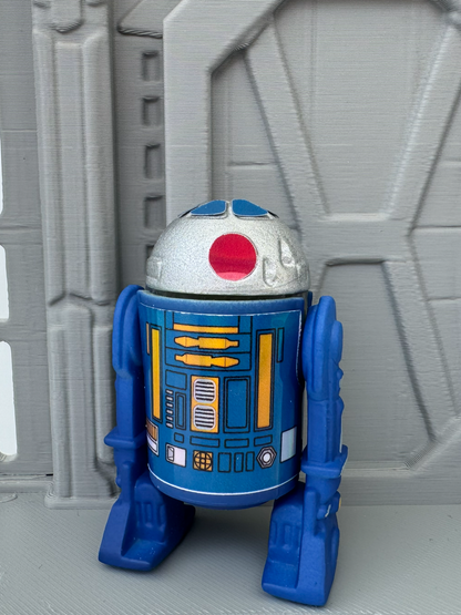Custom R2 Droid Blue Action Figure | Vintage Kenner Style Figure