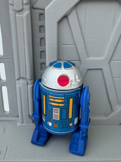 Custom R2 Droid Blue Action Figure | Vintage Kenner Style Figure