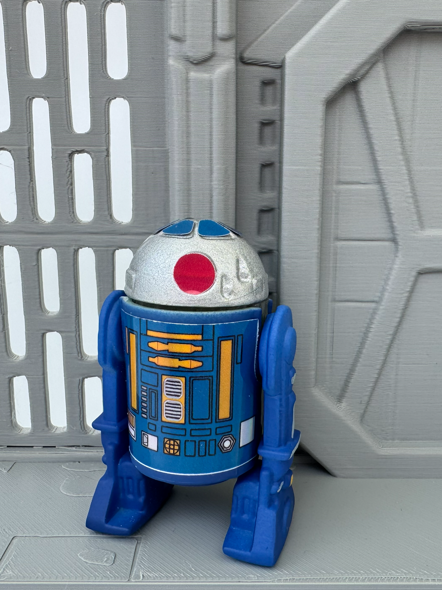 Custom R2 Droid Blue Action Figure | Vintage Kenner Style Figure