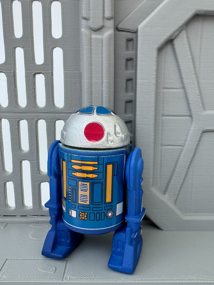 Custom R2 Droid Blue Action Figure | Vintage Kenner Style Figure