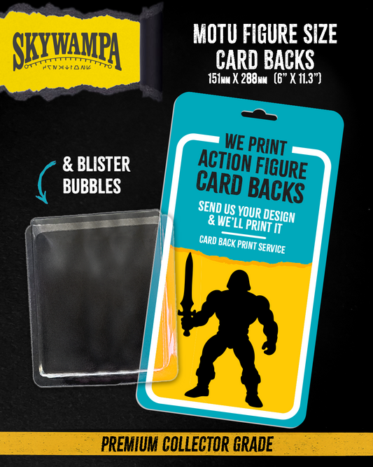 MOTU Action Figure Custom Card Backs – Premium Collector Grade Quality & Blister Bubble Packaging