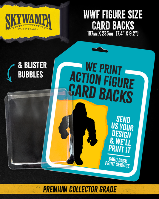 WWF Action Figure Custom Card Backs – Premium Collector Grade Quality & Blister Bubble Packaging