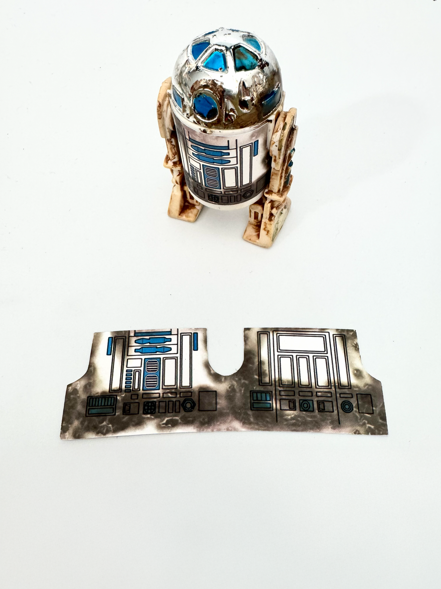 Vintage Kenner Custom R2-D2 Dagobah Sticker White