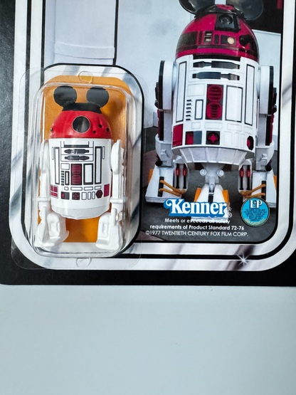 Custom R2-MK Mickey Droid Action Figure | Vintage Kenner Style Figure