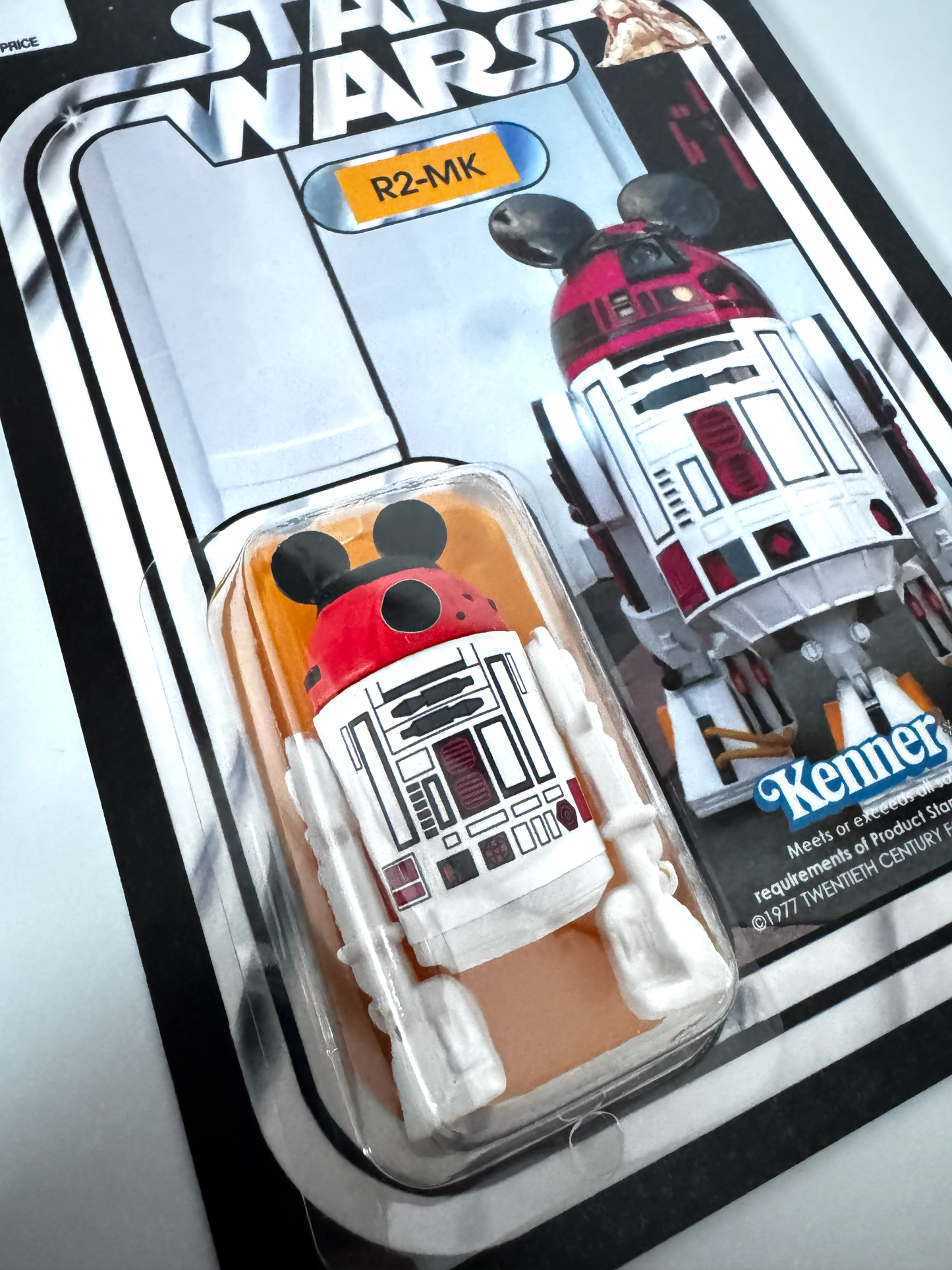 Custom R2-MK Mickey Droid Action Figure | Vintage Kenner Style Figure