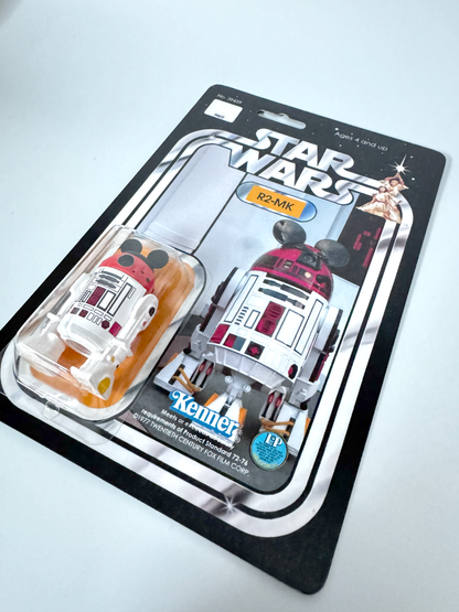 Custom R2-MK Mickey Droid Action Figure | Vintage Kenner Style Figure