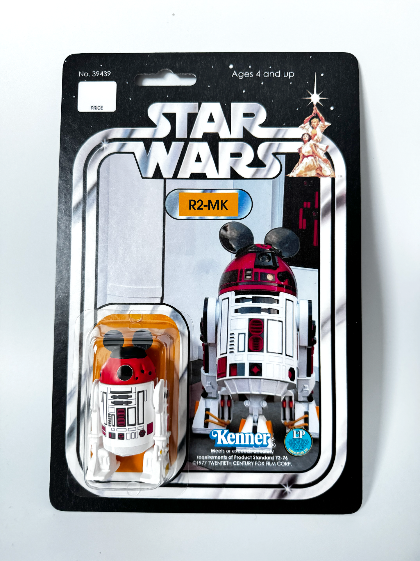 Custom R2-MK Mickey Droid Action Figure | Vintage Kenner Style Figure