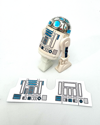 Vintage Kenner R2-D2 Replacement Sticker White
