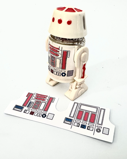 Vintage Kenner R5-D4 Red Bar Variant Replacement Sticker White