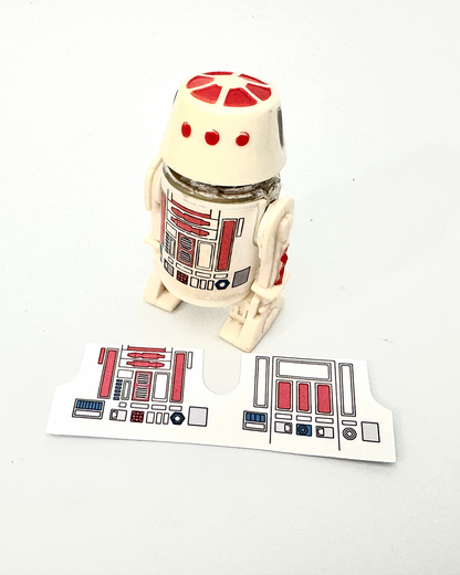 Vintage Kenner R5-D4 Red Bar Variant Replacement Sticker White