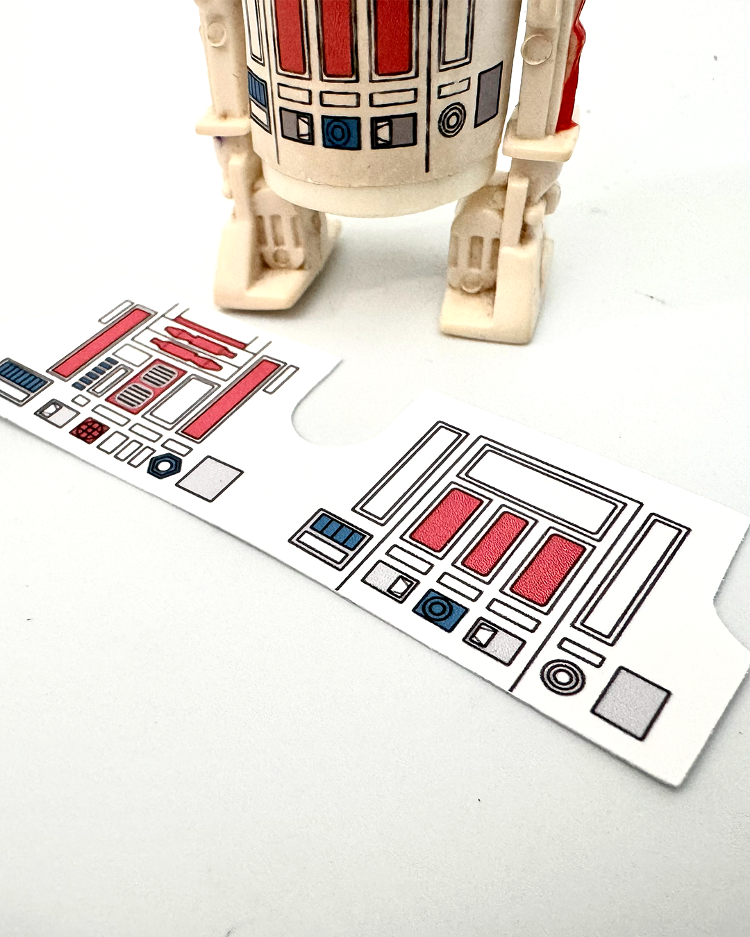 Vintage Kenner R5-D4 Replacement Sticker White
