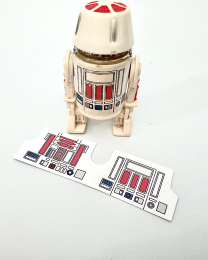 Vintage Kenner R5-D4 Replacement Sticker White