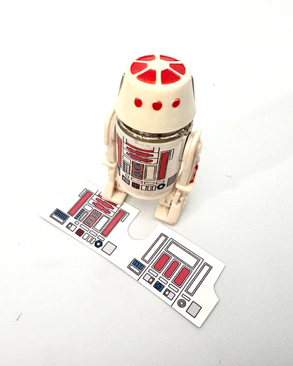 Vintage Kenner R5-D4 Replacement Sticker White