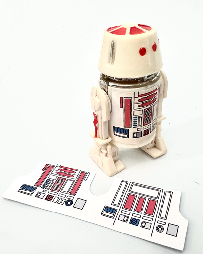 Vintage Kenner R5-D4 Red Bar Variant Replacement Sticker White