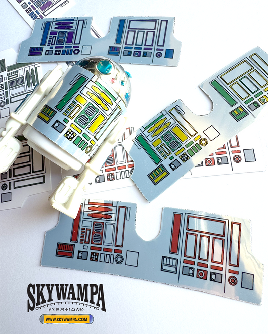 Custom Droid Stickers for Vintage Kenner Droid Figures – Pre-Cut in Multiple Colors