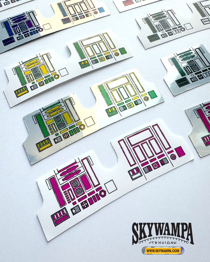 Custom Droid Stickers for Vintage Kenner Droid Figures – Pre-Cut in Multiple Colors