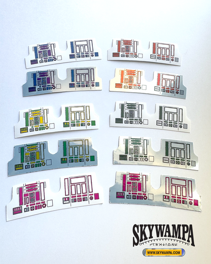 Custom Droid Stickers for Vintage Kenner Droid Figures – Pre-Cut in Multiple Colors