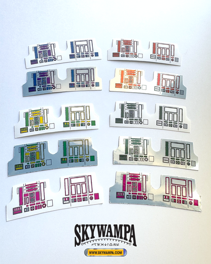 Custom Droid Stickers for Vintage Kenner Droid Figures – Pre-Cut in Multiple Colors
