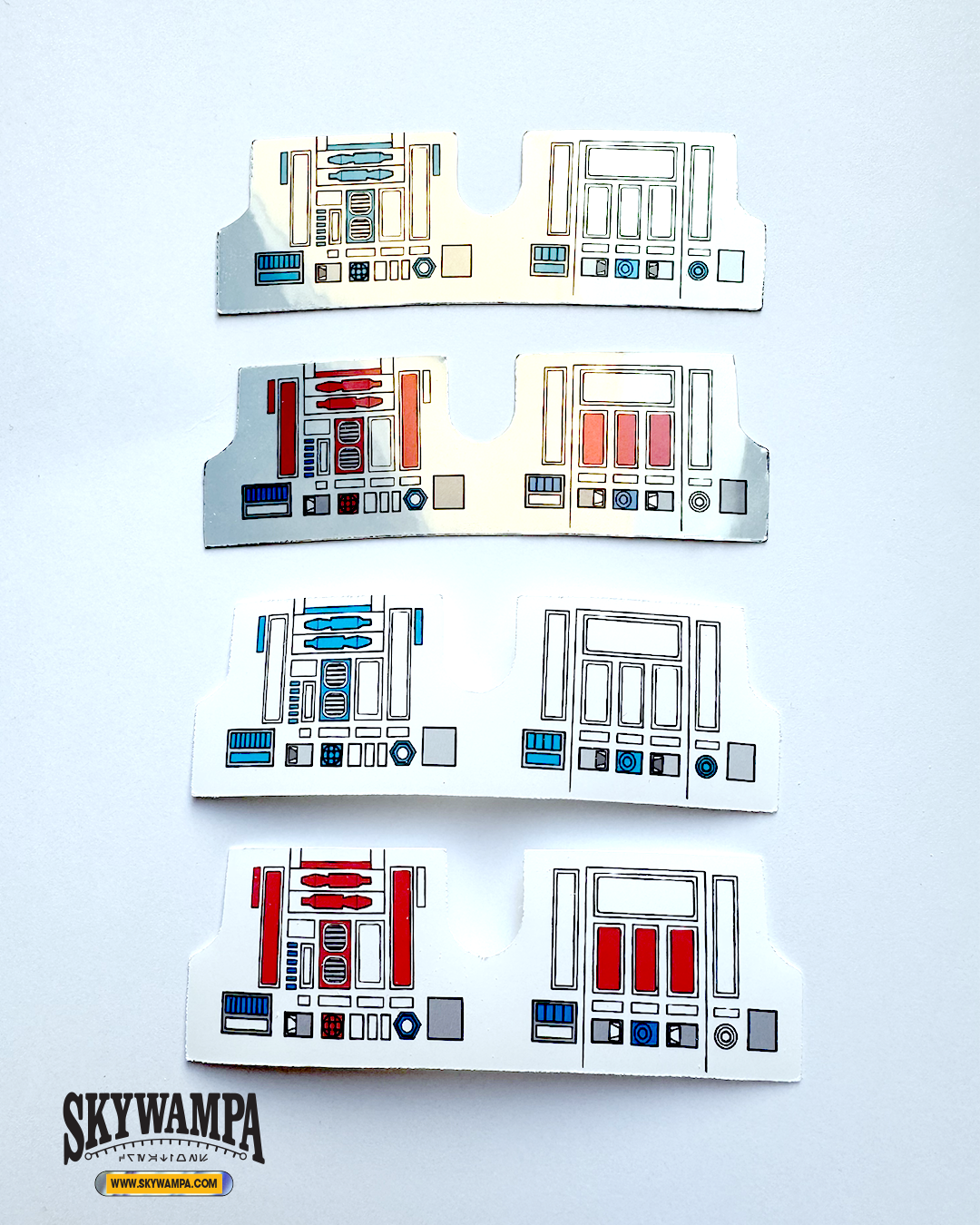 Vintage Kenner Star Wars R2-D2 & R5-D4 Replacement Stickers