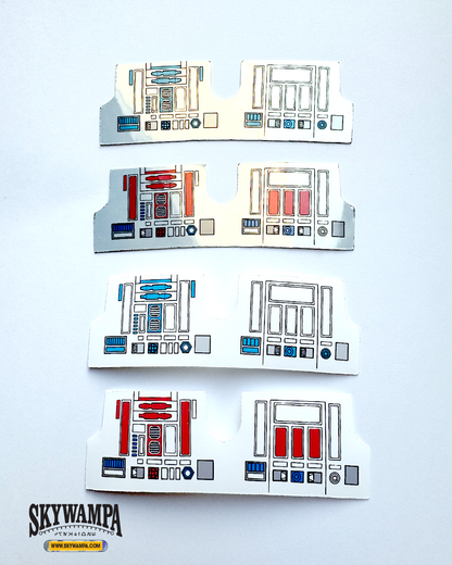 Vintage Kenner Star Wars R2-D2 & R5-D4 Replacement Stickers
