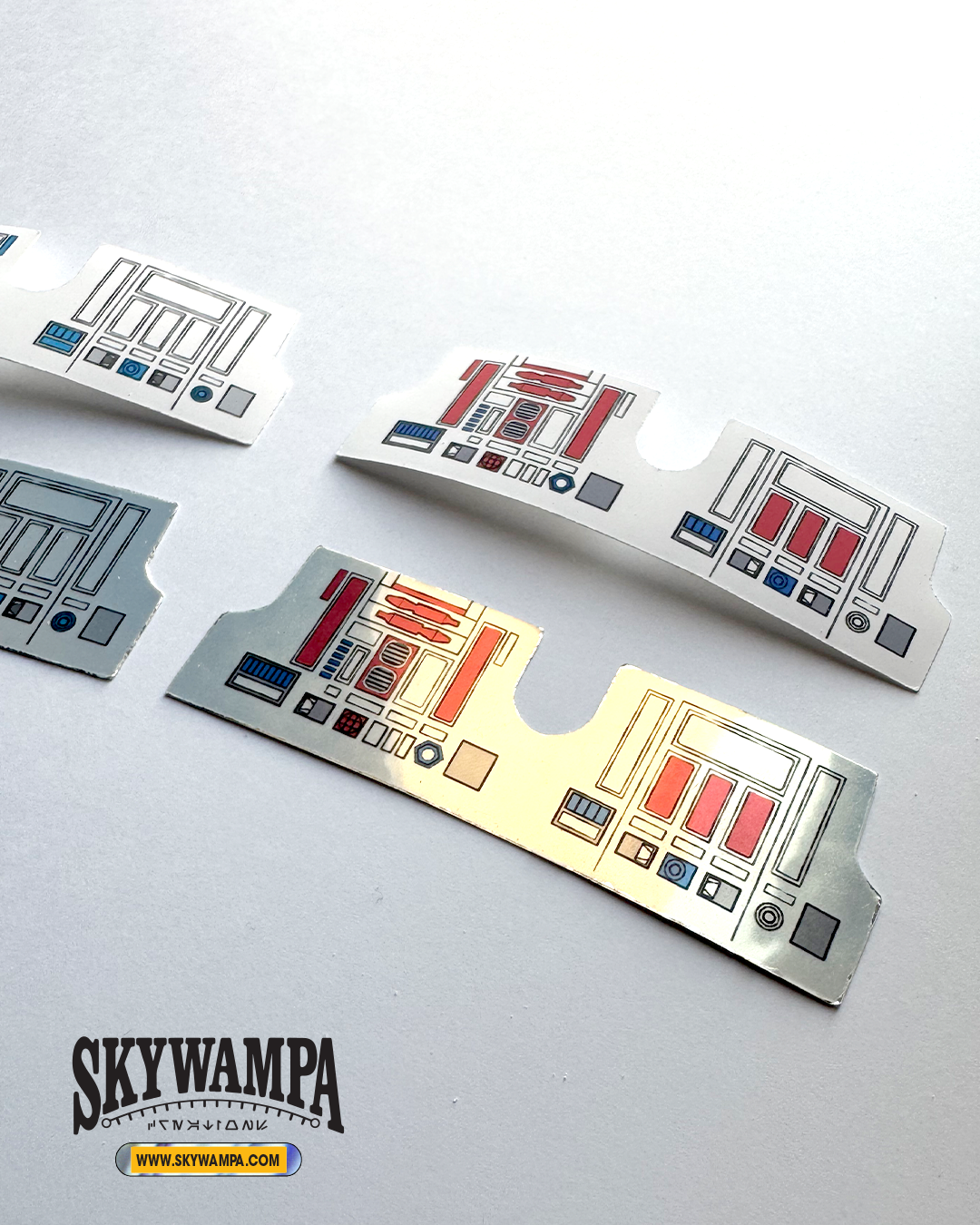Vintage Kenner Star Wars R2-D2 & R5-D4 Replacement Stickers