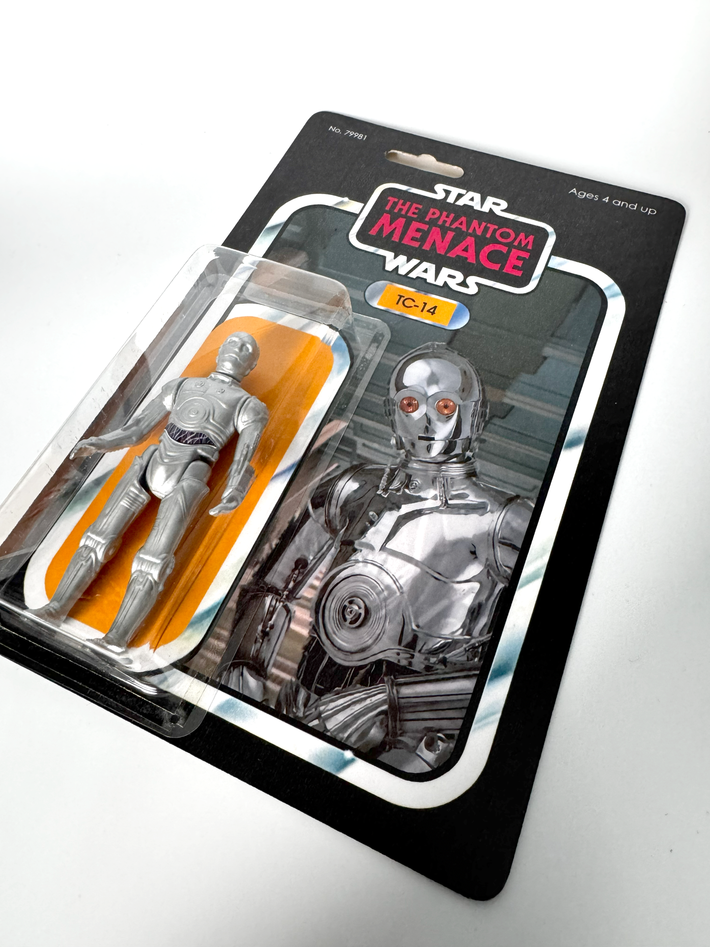 Custom TC-14 Zero Droid Action Figure | Vintage Kenner Style Figure