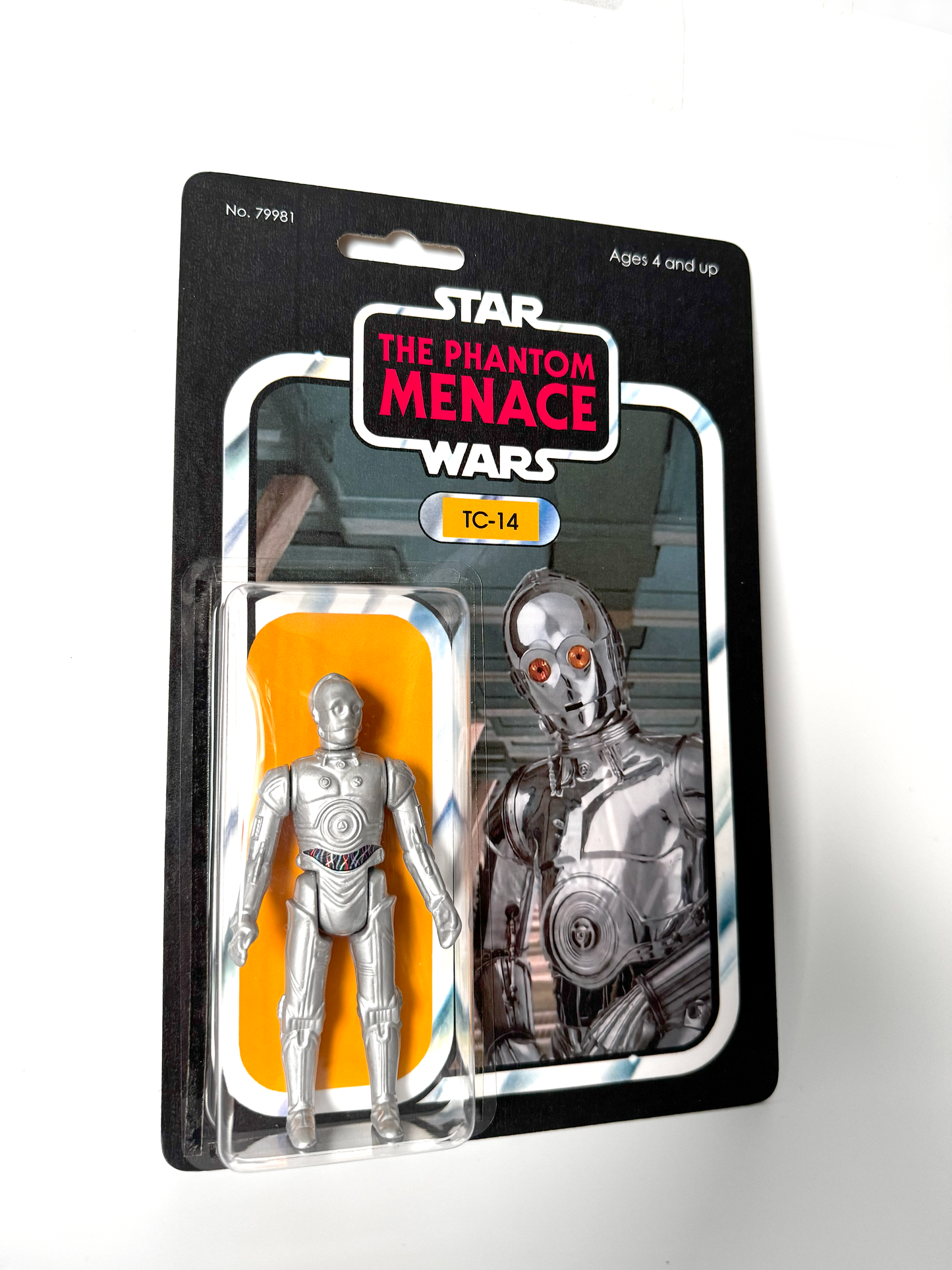 Custom TC-14 Zero Droid Action Figure | Vintage Kenner Style Figure