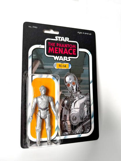 Custom TC-14 Zero Droid Action Figure | Vintage Kenner Style Figure