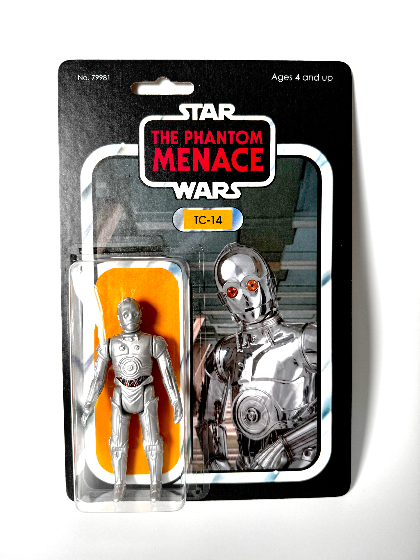 Custom TC-14 Zero Droid Action Figure | Vintage Kenner Style Figure