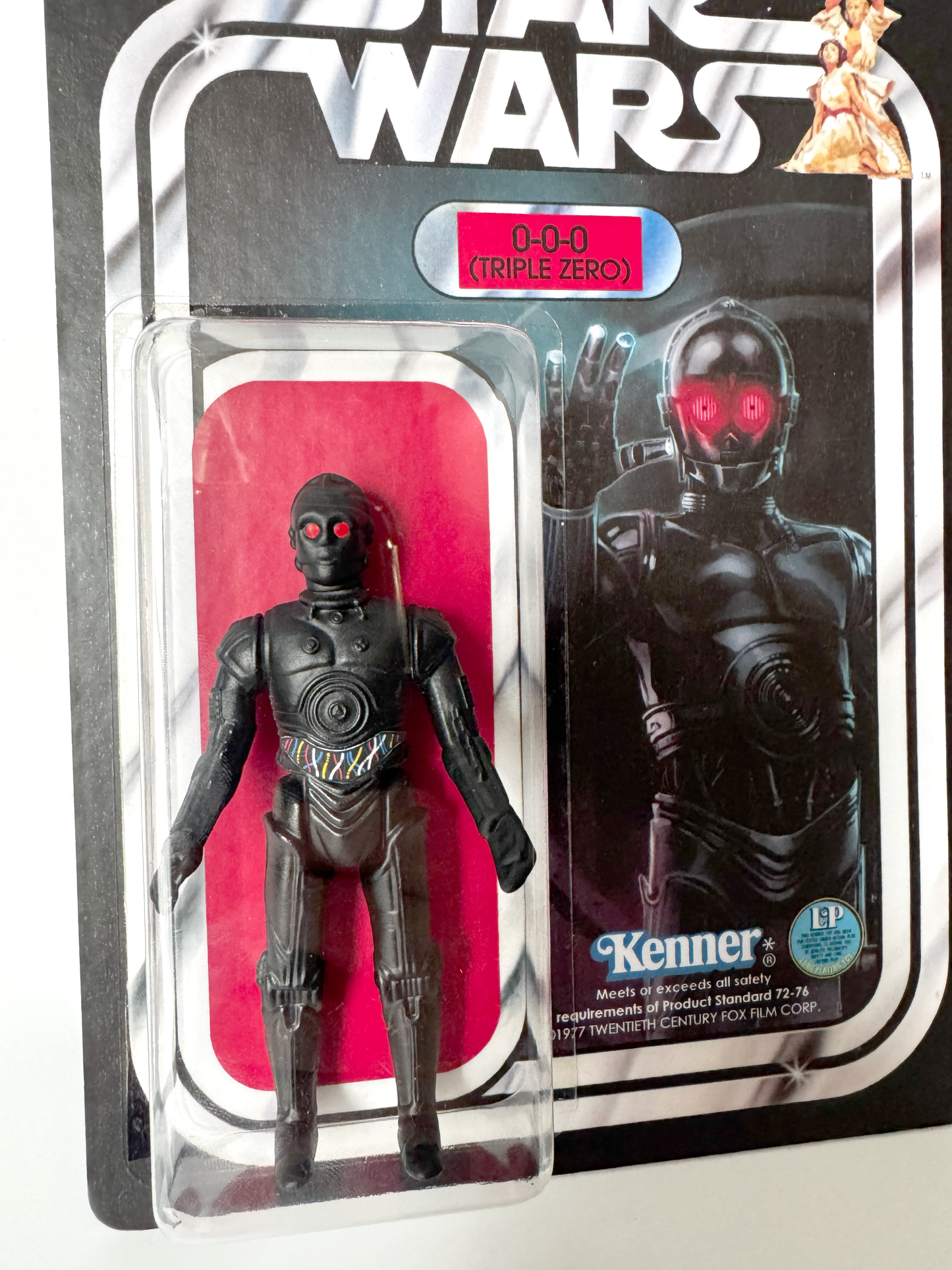 Custom 0-0-0 Triple Zero Droid Action Figure | Vintage Kenner Style Figure