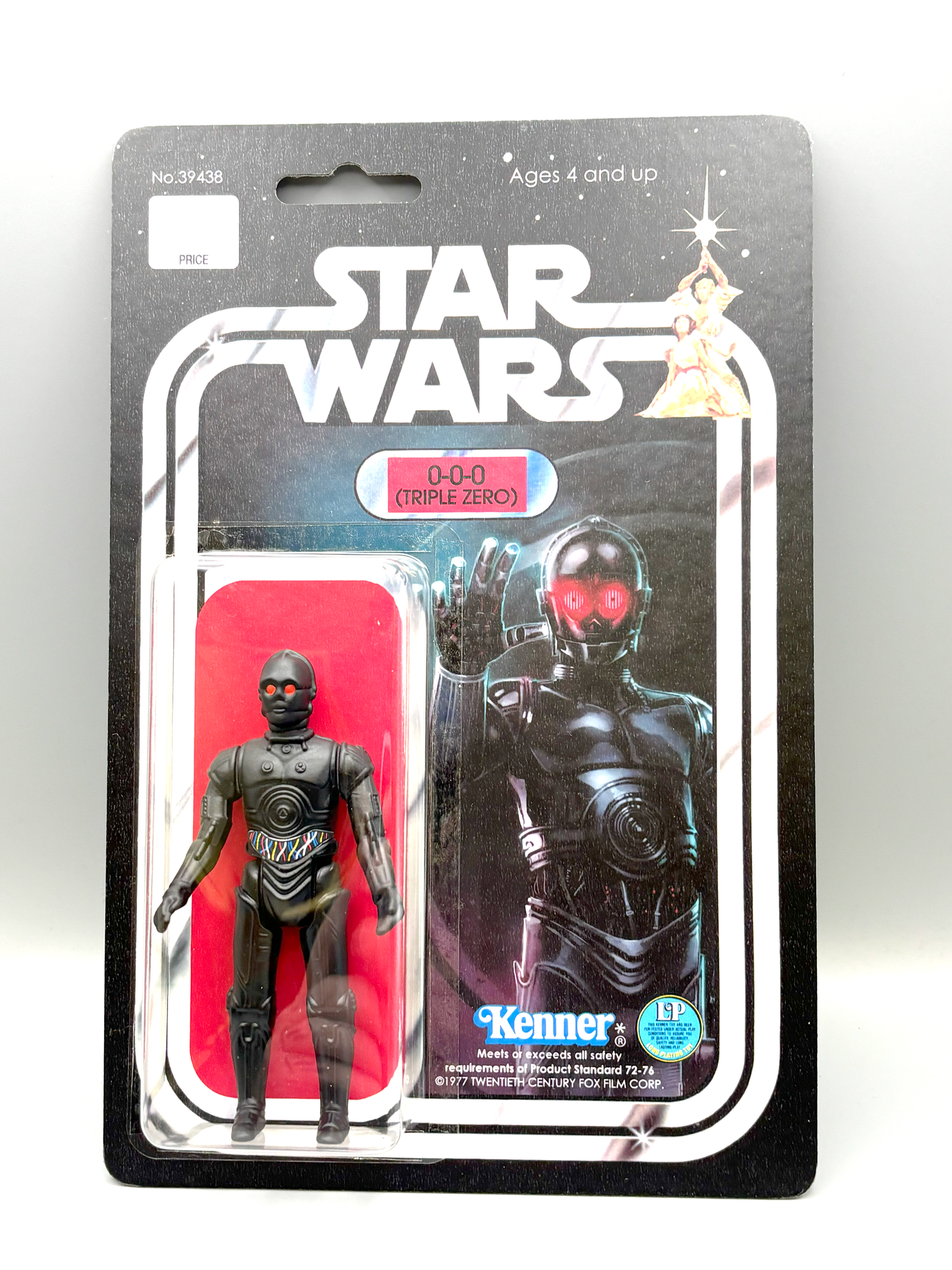Custom 0-0-0 Triple Zero Droid Action Figure | Vintage Kenner Style Figure