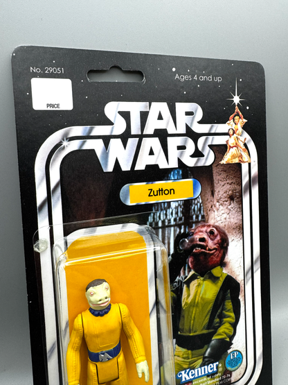 Custom Yellow Snaggletooth Zutton Action Figure | Vintage Kenner Style Figure