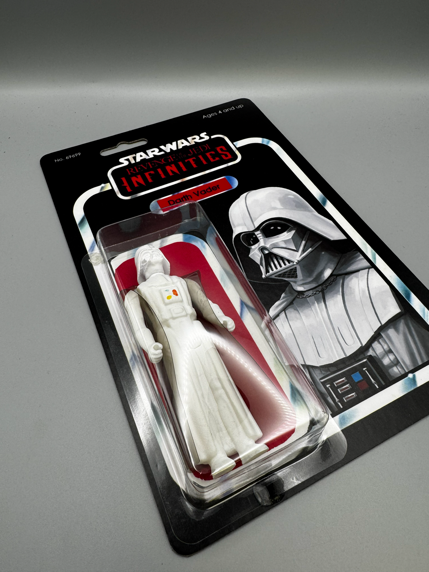 Custom White Vader Action Figure | Vintage Kenner Style Figure