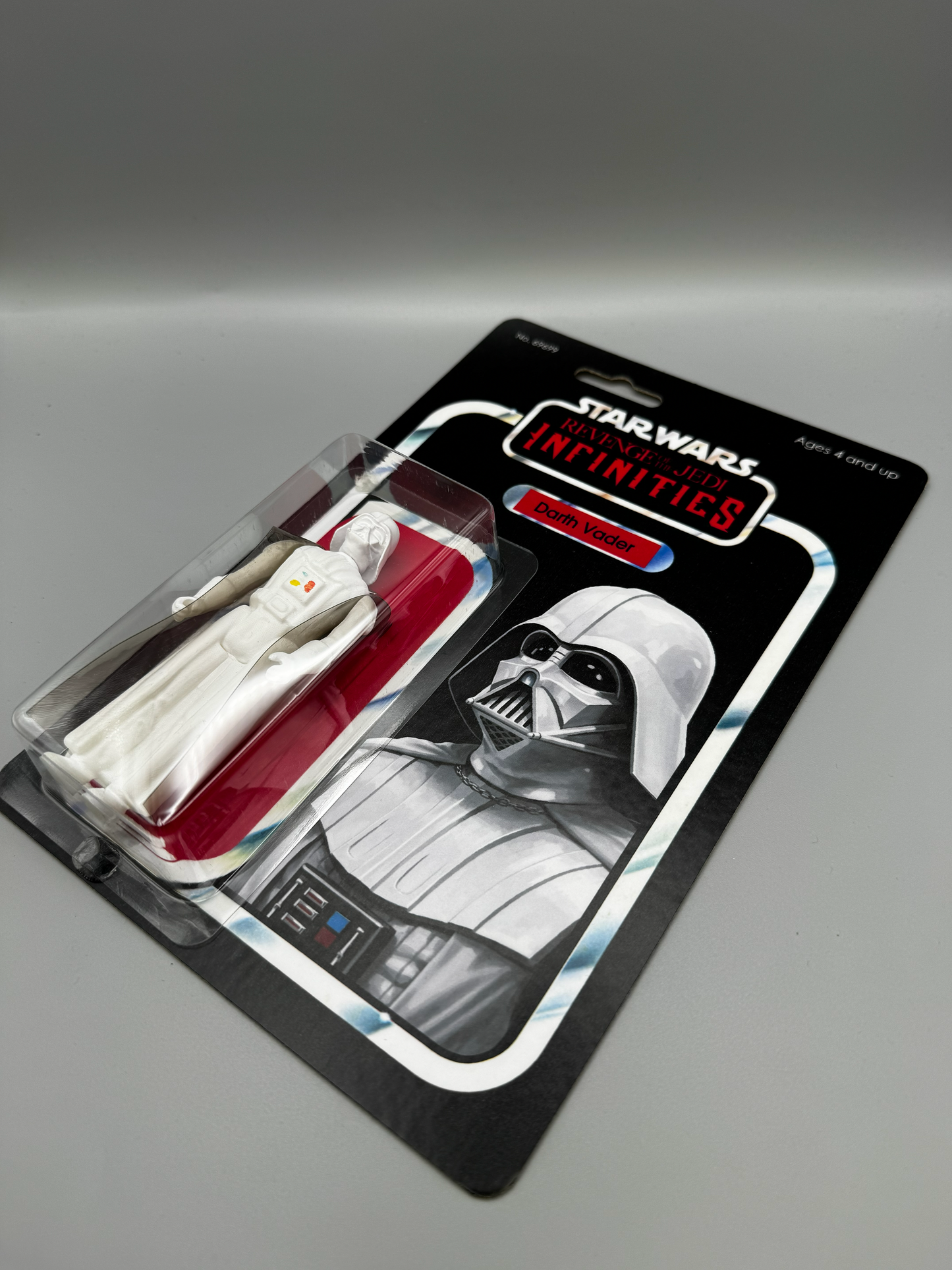 Custom White Vader Action Figure | Vintage Kenner Style Figure